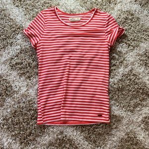 Red and White Striped T Shirt